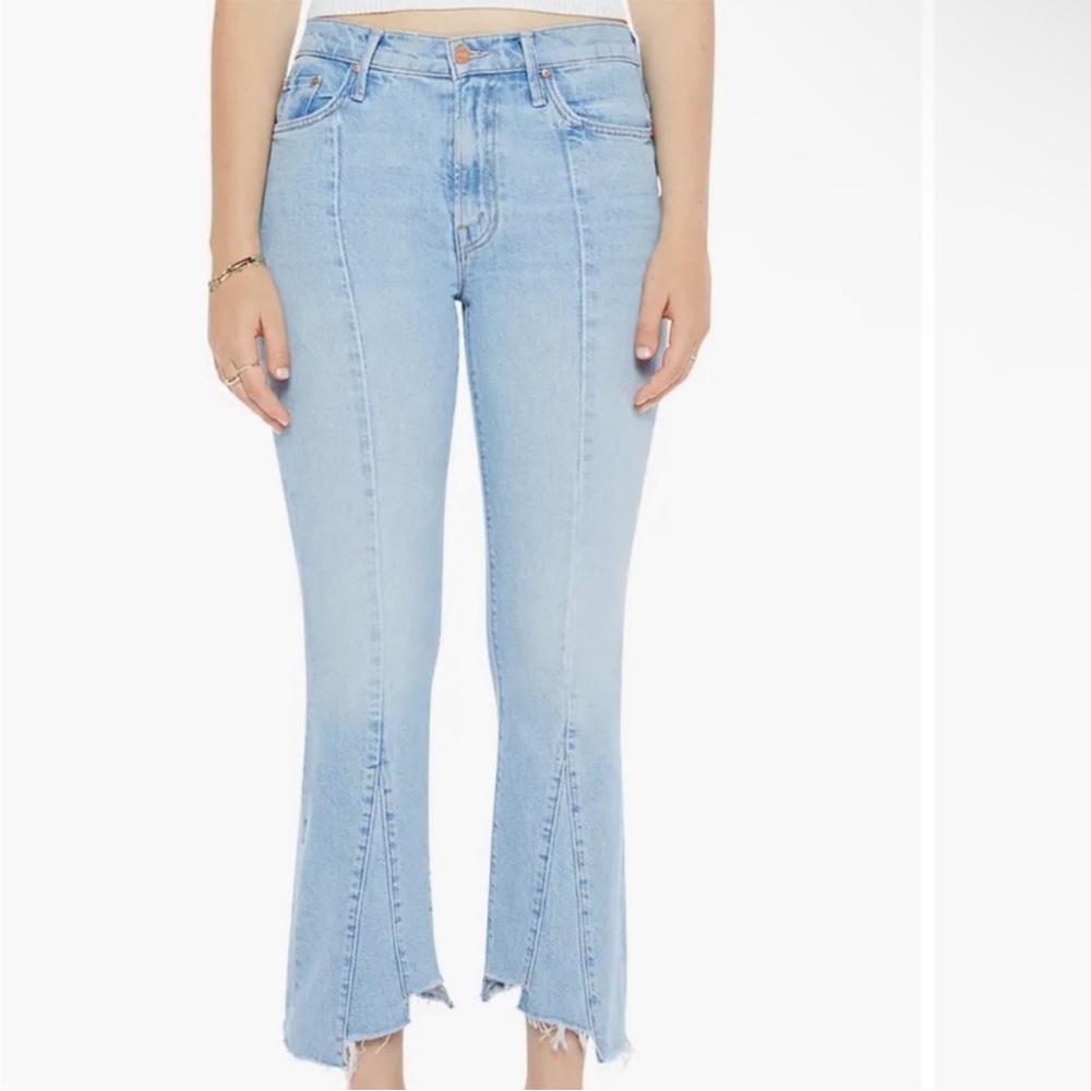 MOTHER Light Blue Flare Jeans - Picture 5 of 16